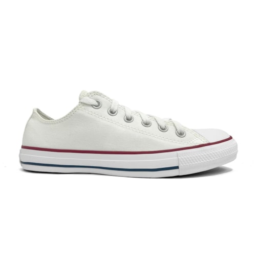 Detalhe - Tênis All Star Unisex Chuck Taylor Lona Ct0001 Bco/Marinho