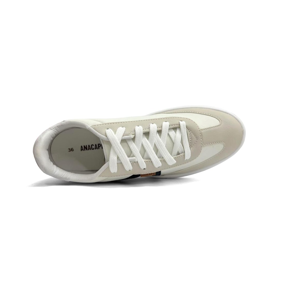 Tênis Anacapri Casual C30523 Branco/Alabaster
