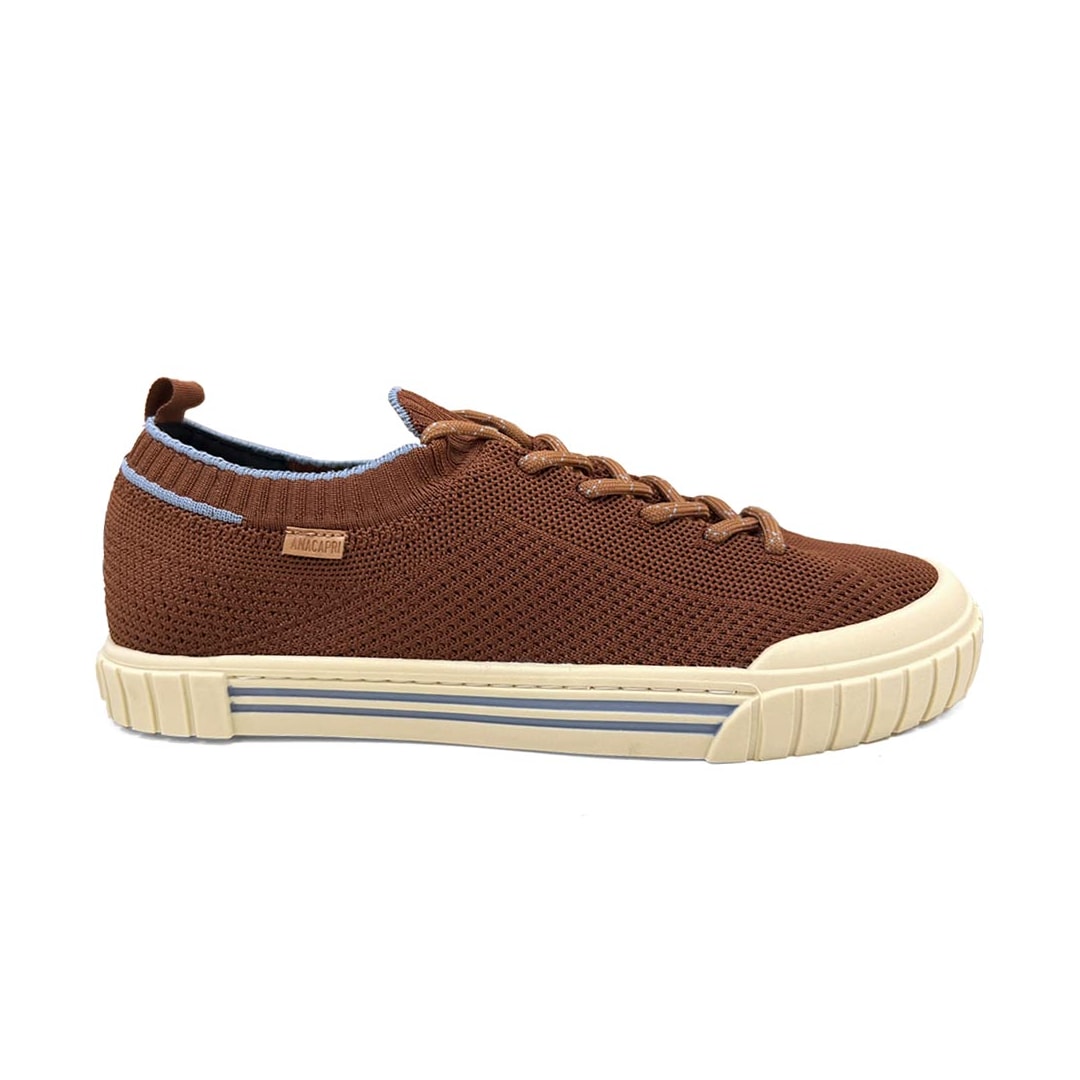 Tênis Anacapri Casual Knit Alê C 30405 0005 Marrom