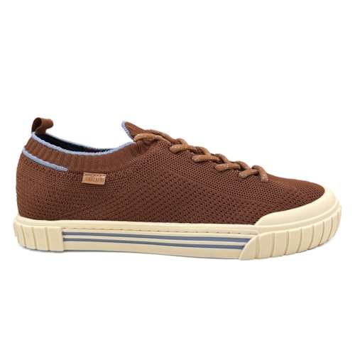 Detalhe - Tênis Anacapri Casual Knit Alê C 30405 0005 Marrom