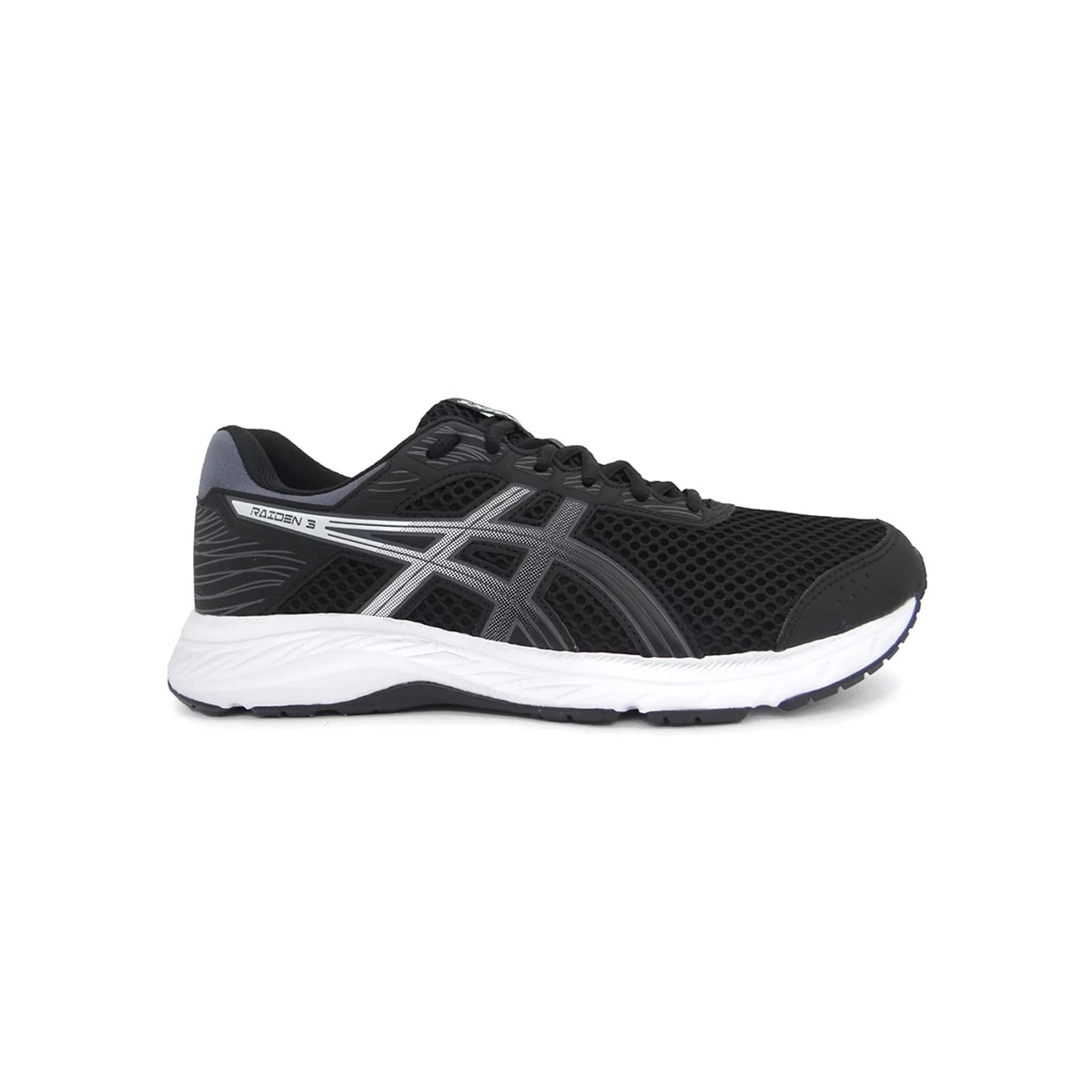 Tênis Asics Esporte Raiden 3 Preto/Cinza Tênis Asics Esporte Raiden 3 Preto/Cinza