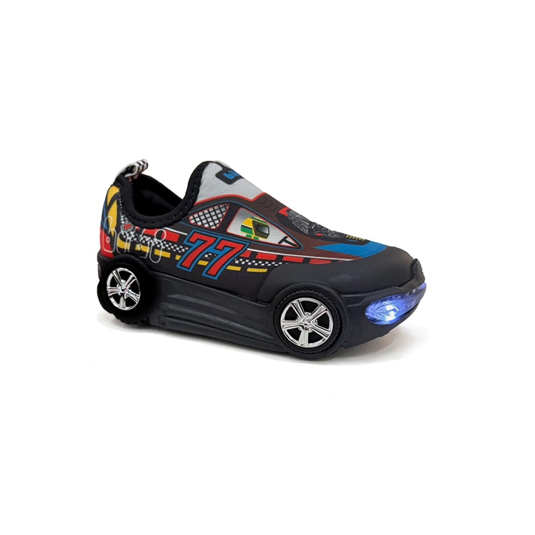 Tênis Bibi Infantil Turbo Com Led 1300004 Preto