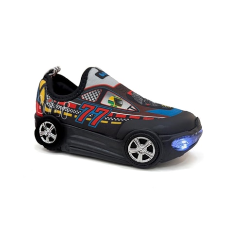 Tênis Bibi Infantil Turbo Com Led 1300004 Preto