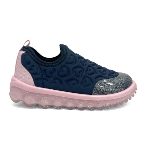 Detalhe - Tênis Bibi Menina Roller 2.0 Tecido 1155236 Naval