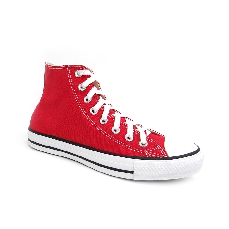 tenis bota vermelho