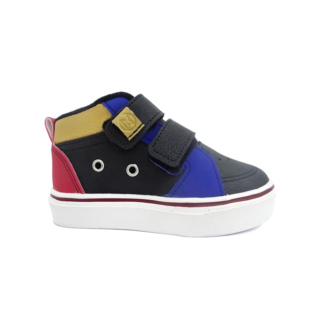 Tênis Bota Klin Infantil Baby Freestyle 259051 Preto/Royal/Vermelho Tênis Bota Klin Infantil Baby Freestyle 259051 Preto/Royal/Vermelho