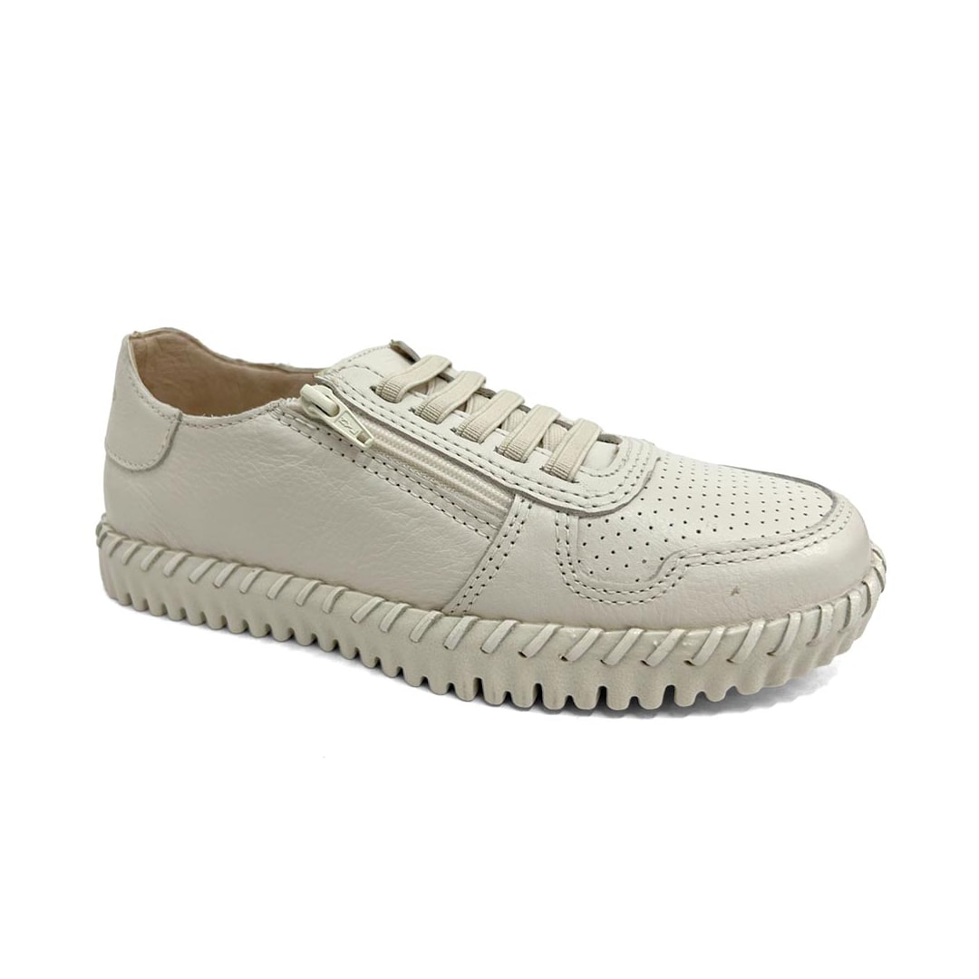 Tênis Bottero Casual De Couro 374103 Off White Tênis Bottero Casual De Couro 374103 Off White