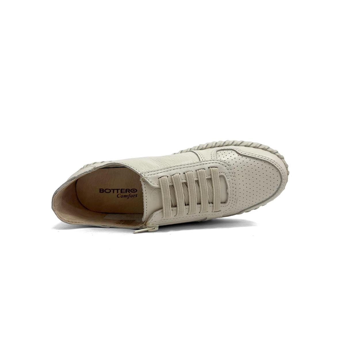 Tênis Bottero Casual De Couro 374103 Off White Tênis Bottero Casual De Couro 374103 Off White