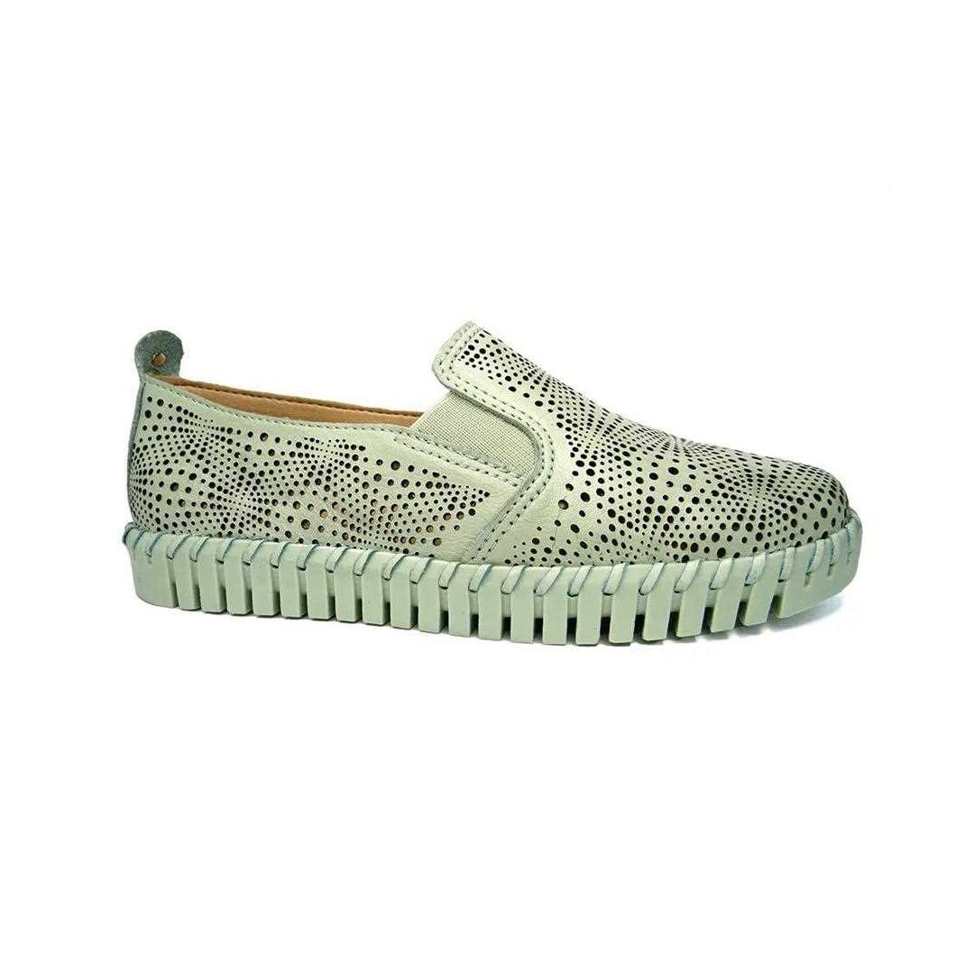 Tênis Bottero Casual Slip Couro 354301 Verde Pastel Tênis Bottero Casual Slip Couro 354301 Verde Pastel
