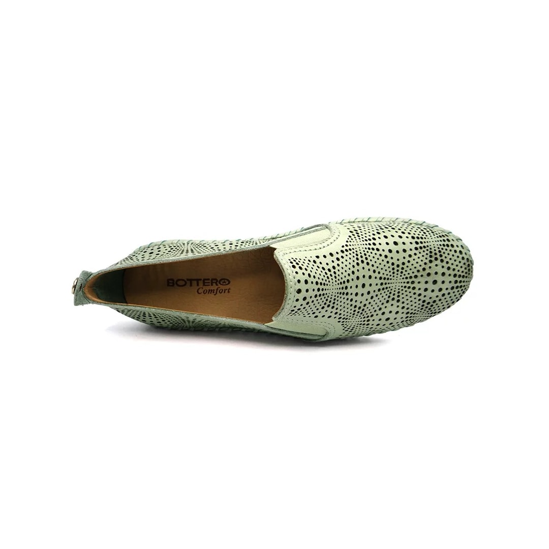 Tênis Bottero Casual Slip Couro 354301 Verde Pastel Tênis Bottero Casual Slip Couro 354301 Verde Pastel