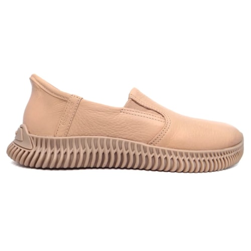Detalhe - Tênis Bottero Casual Slip Couro 357502 Brown Sugar