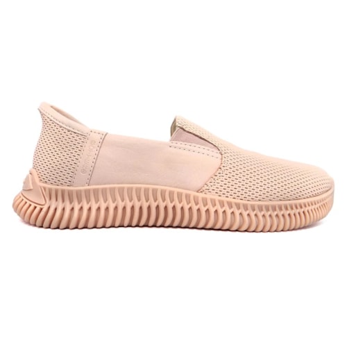 Detalhe - Tênis Bottero Casual Slip Couro 357502 Rosa Pele