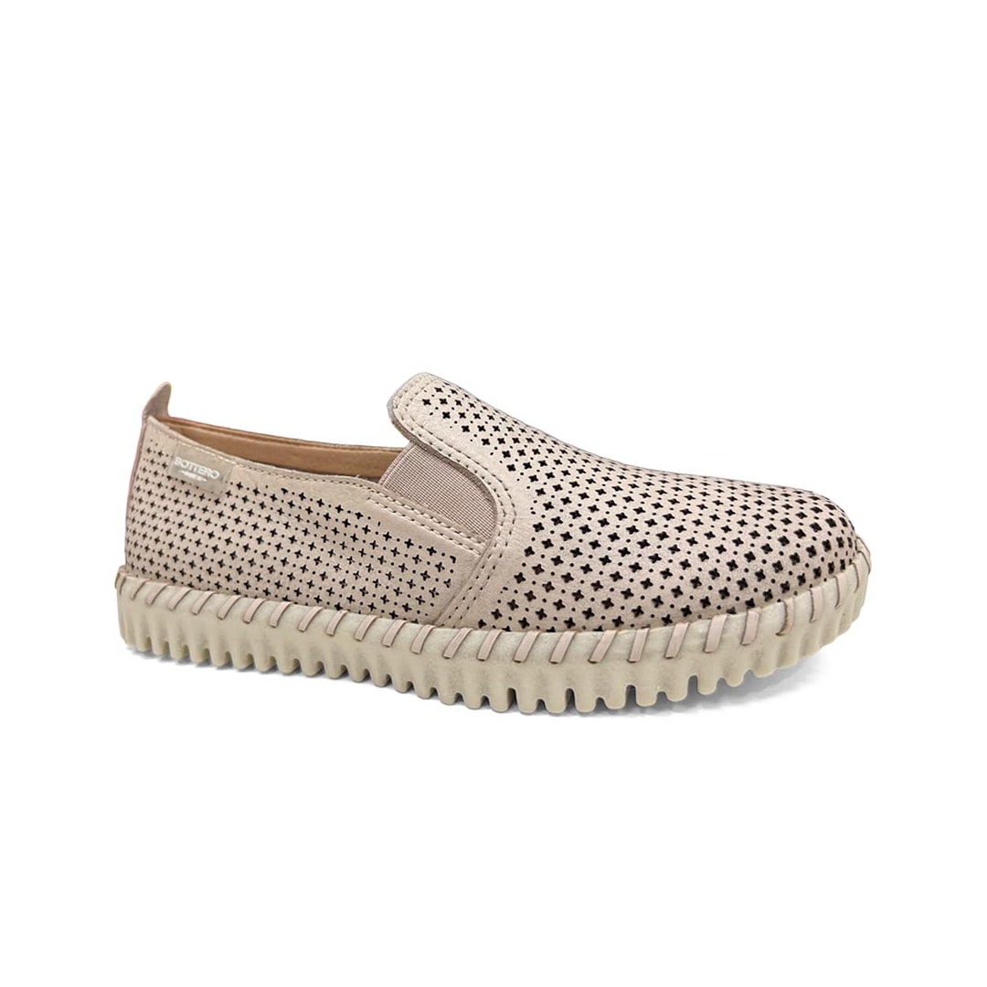 Tênis Bottero Casual Slip-On Couro 382701 Nude Tênis Bottero Casual Slip-On Couro 382701 Nude