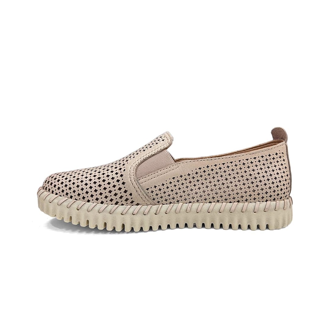 Tênis Bottero Casual Slip-On Couro 382701 Nude