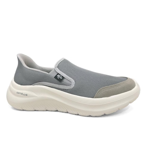 Tênis BR Sport Masculino Slip-On 60000.118 Cinza
