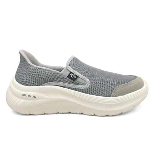 Detalhe - Tênis BR Sport Masculino Slip-On 60000.118 Cinza