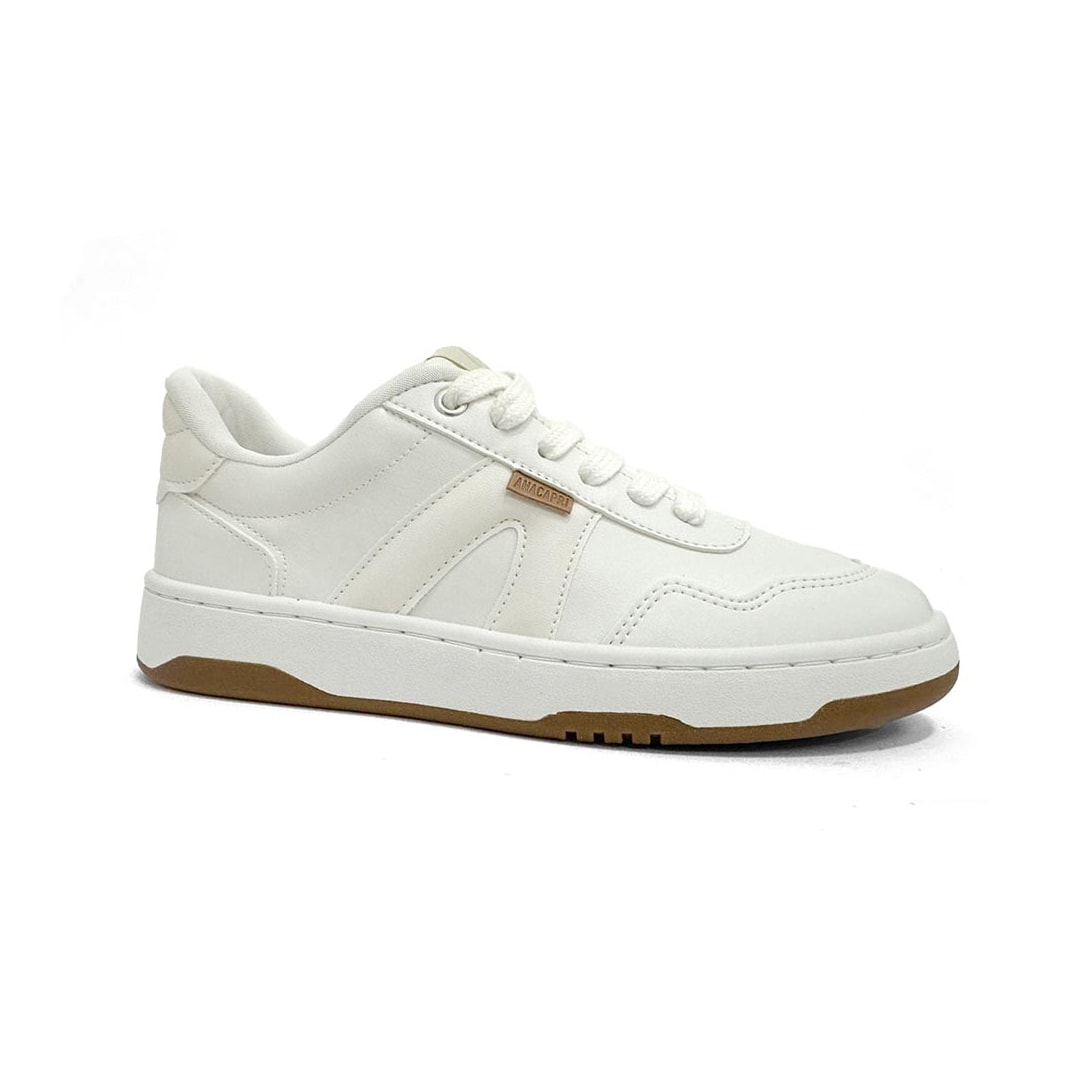Tênis Casual Anacapri C30650 0002 Branco/Bege