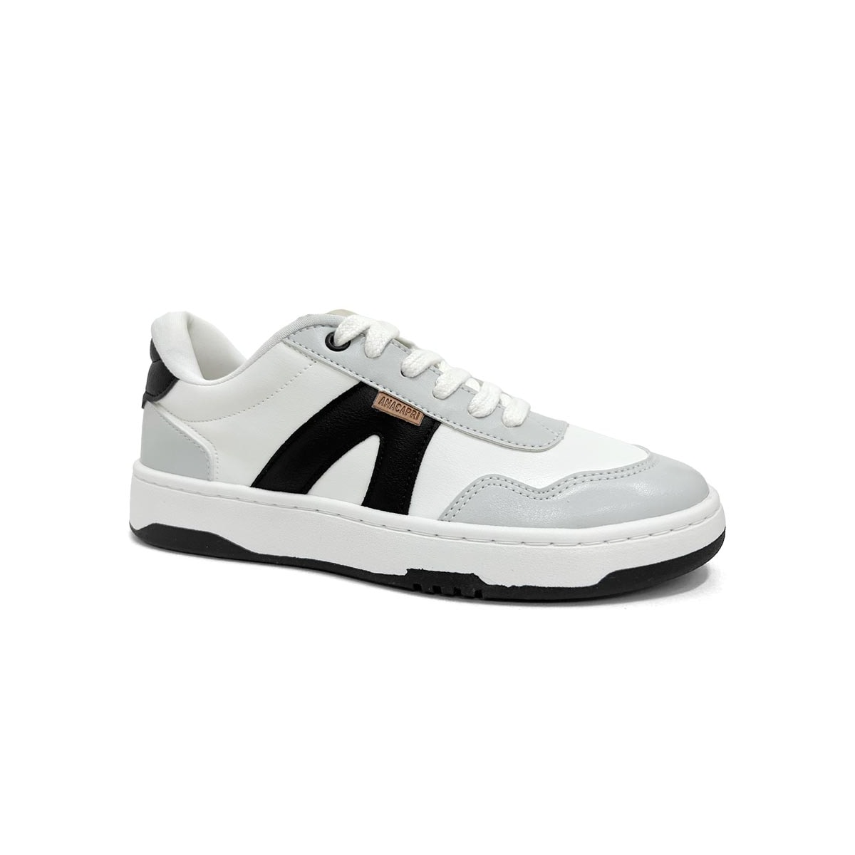 Tênis Casual Anacapri C30650 0002 Branco/Cinza/Preto Tênis Casual Anacapri C30650 0002 Branco/Cinza/Preto
