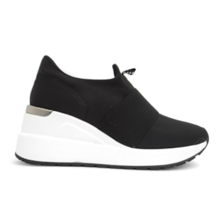 Tenis Casual Feminino 19 12309 Via Marte 88 Preto Linha Conforto