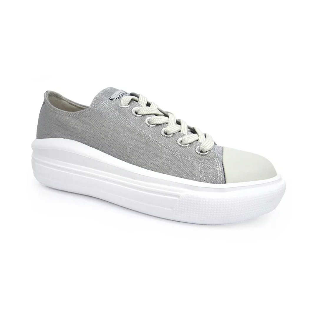Tênis Casual Sua Cia 8276.14120T Prata Tênis Casual Sua Cia 8276.14120T Prata