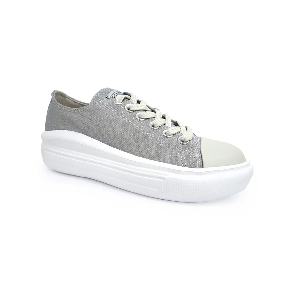 Tênis Casual Sua Cia 8276.14120T Prata Tênis Casual Sua Cia 8276.14120T Prata
