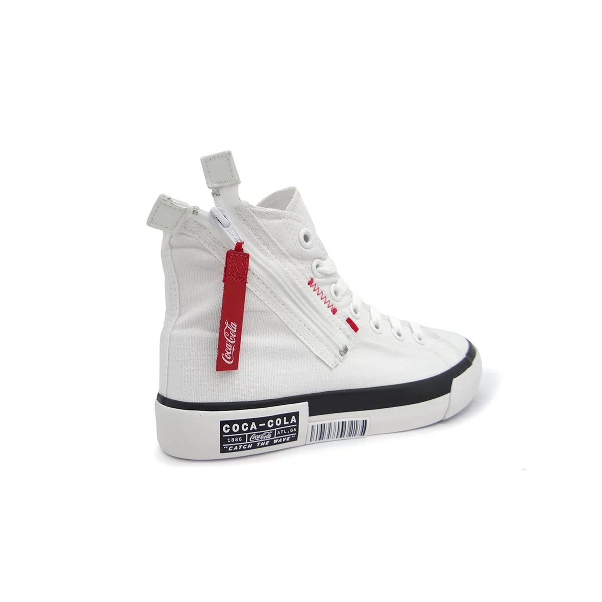 Tênis Coca Cola Atlanta Wave Ziper Cc1934 Branco Tênis Coca Cola Atlanta Wave Ziper Cc1934 Branco