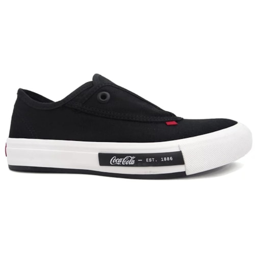 Tenis Coca Cola Daytona Slip Cc2074 Preto