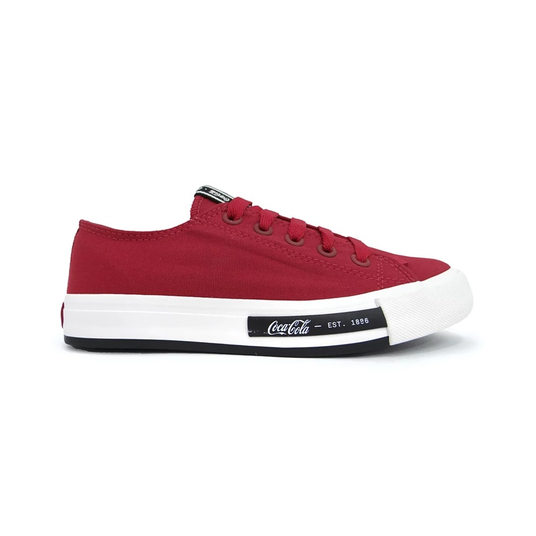 Tênis Coca Cola Feminino Casual Daytona CC1947 Vermelho