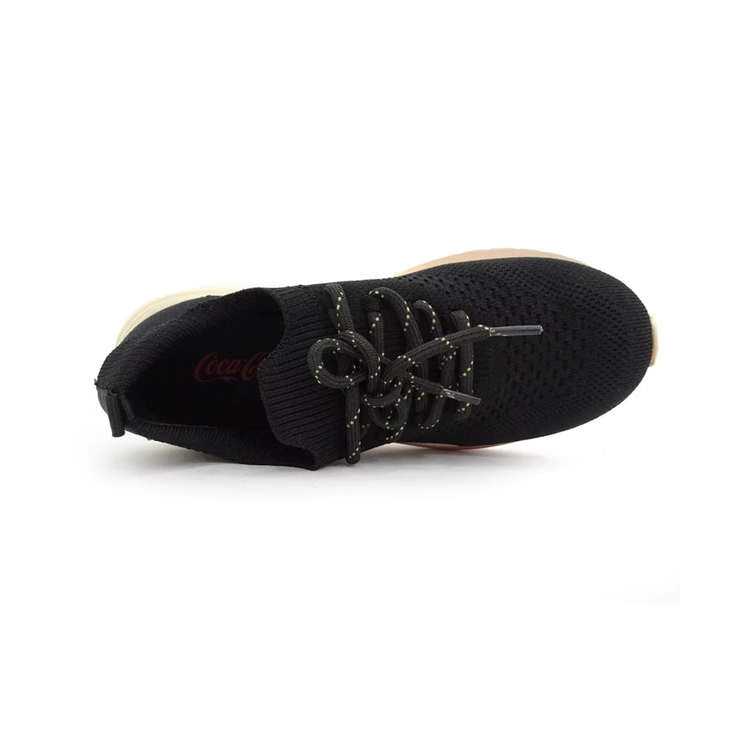 Tênis Coca Cola Feminino Casual X-fly Ibiza CC1929 Preto/Dourado