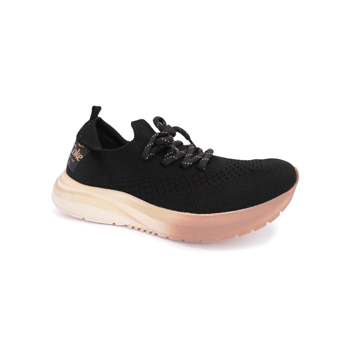 Tênis Coca Cola Feminino Casual X-fly Ibiza CC1929 Preto/Dourado Tênis Coca Cola Feminino Casual X-fly Ibiza CC1929 Preto/Dourado