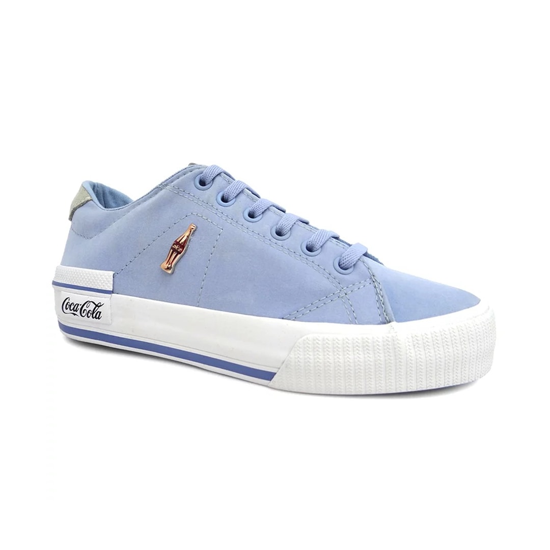 Tênis Coca-Cola Leblon Suede Cc2118 Celeste Tênis Coca-Cola Leblon Suede Cc2118 Celeste
