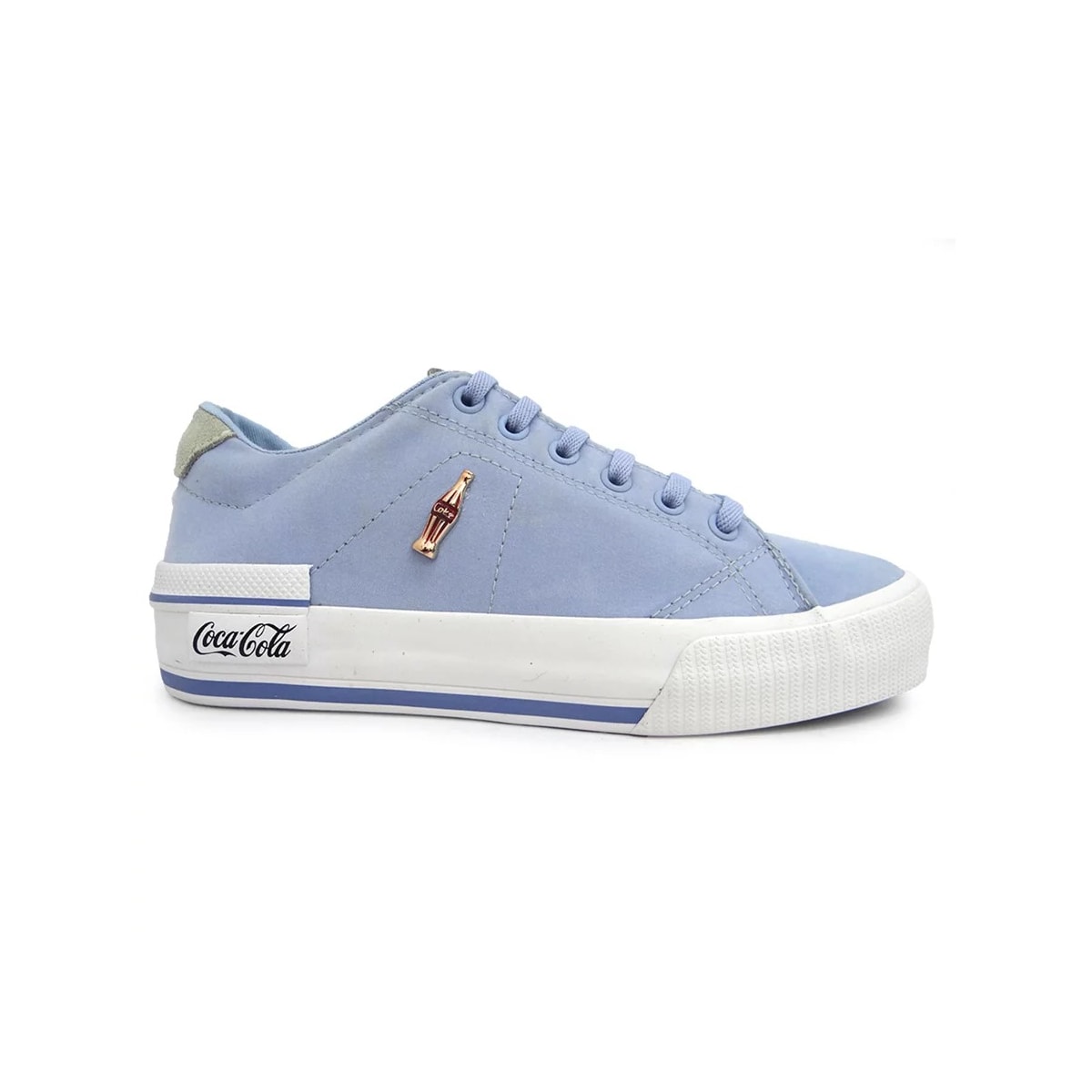 Tênis Coca-Cola Leblon Suede Cc2118 Celeste Tênis Coca-Cola Leblon Suede Cc2118 Celeste