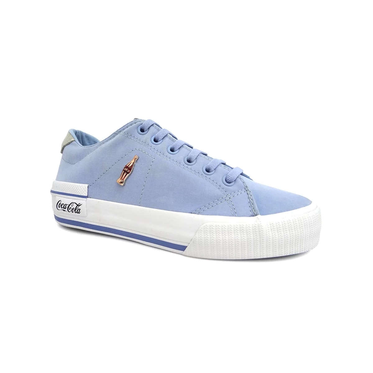 Tênis Coca-Cola Leblon Suede Cc2118 Celeste Tênis Coca-Cola Leblon Suede Cc2118 Celeste