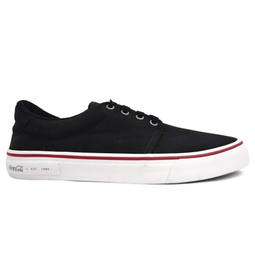 Detalhe - Tênis Coca Cola Masculino City Cc2074 Preto