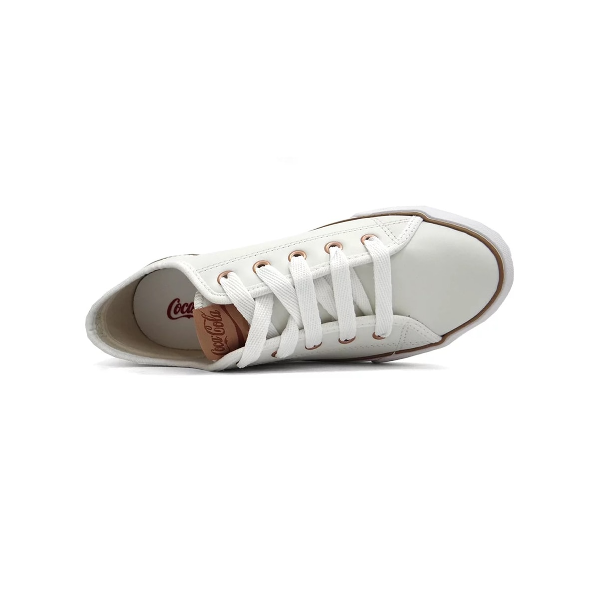 Tênis Coca Cola Stream Leather Cc2338 Branco/Cobre Tênis Coca Cola Stream Leather Cc2338 Branco/Cobre