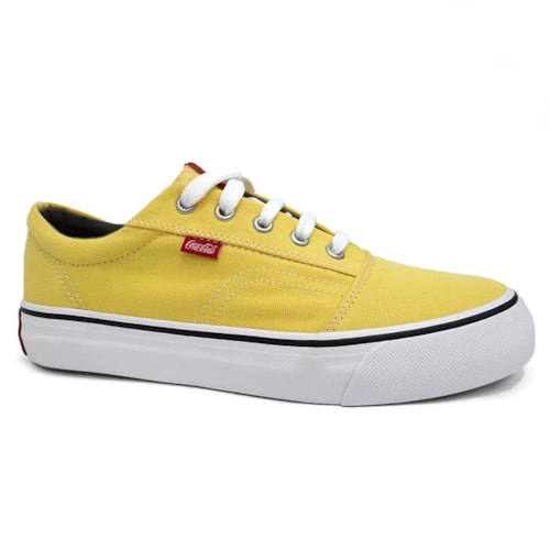 Tenis Coca Cola Surplay Canvas Cc2400 Amarelo