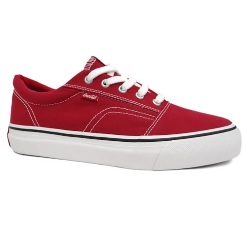 Tenis Coca Cola Surplay Canvas Cc2400 Vermelho