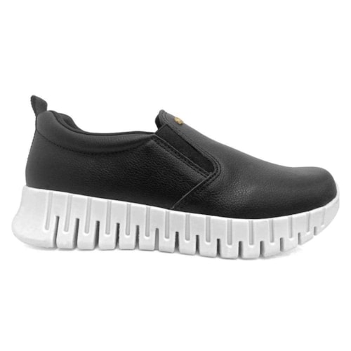 Detalhe - Tênis Comfortflex Casual 24-84301 Preto