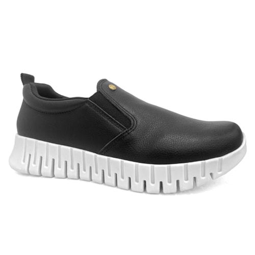 Tenis Comfortflex Casual Feminino  24-84301 Preto