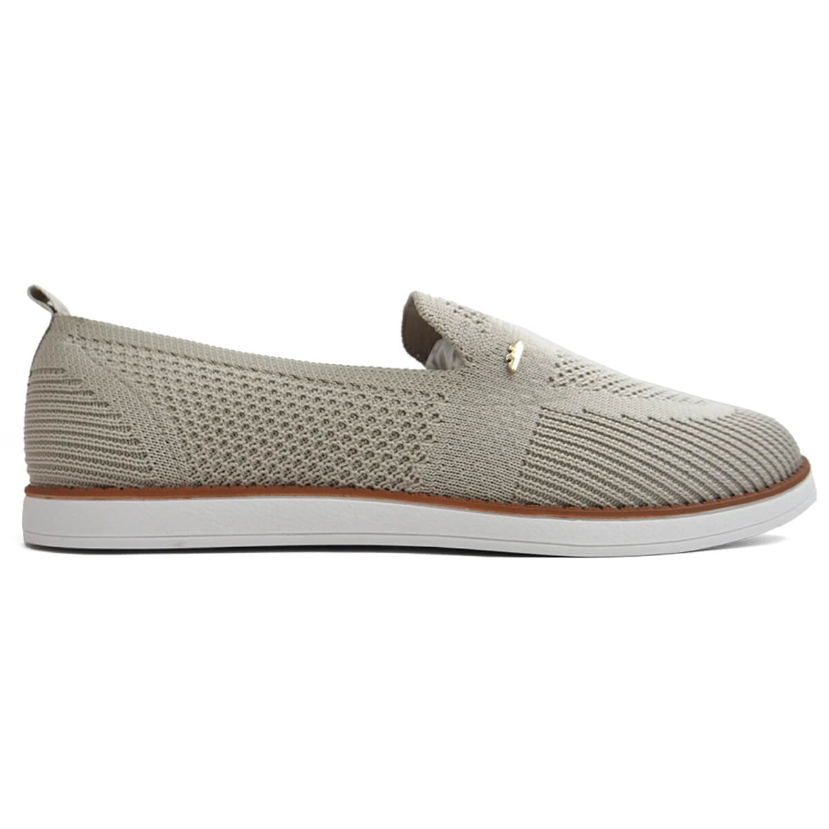 Tênis Dakota Casual Slip On De Malha G9351 Baunilha Tênis Dakota Casual Slip On De Malha G9351 Baunilha