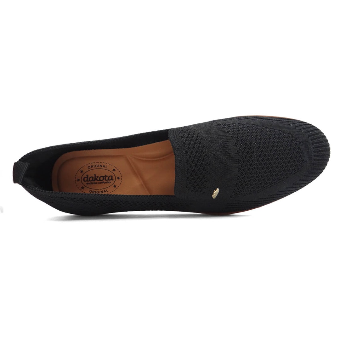Tênis Dakota Casual Slip On De Malha G9351 Preto Tênis Dakota Casual Slip On De Malha G9351 Preto