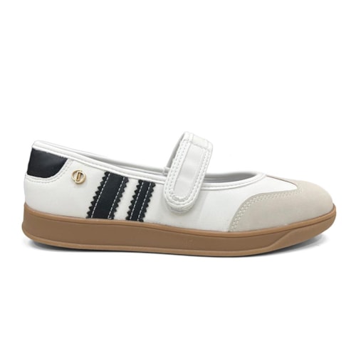 Detalhe - Tênis Dakota Sapatilha Casual Boneca D0842 Porcelana