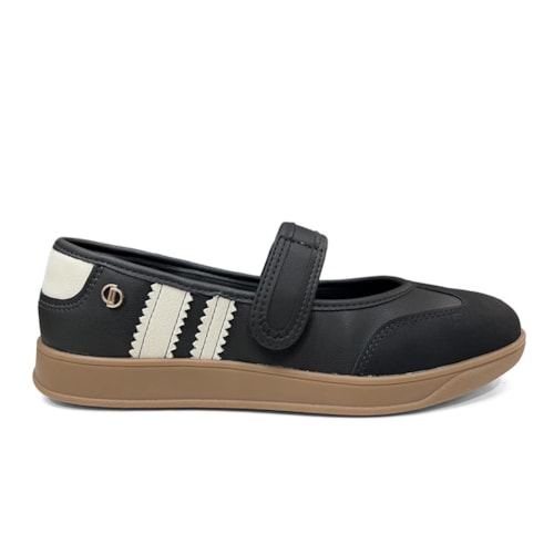 Detalhe - Tênis Dakota Sapatilha Casual Boneca D0842 Preto
