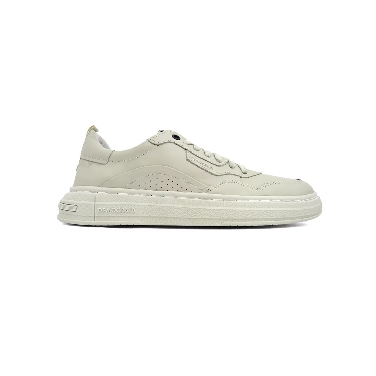 Tênis Democrata Casual Couro 240201 Creme Tênis Democrata Casual Couro 240201 Creme