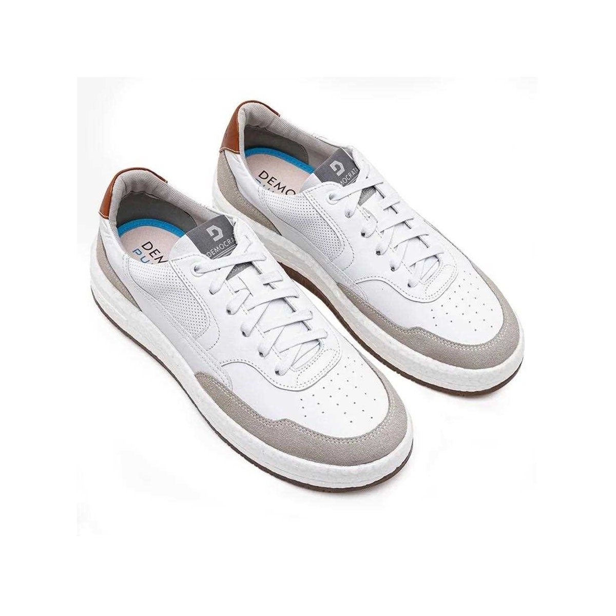 Tênis Democrata Casual Couro 600101 Off White/Branco Tênis Democrata Casual Couro 600101 Off White/Branco
