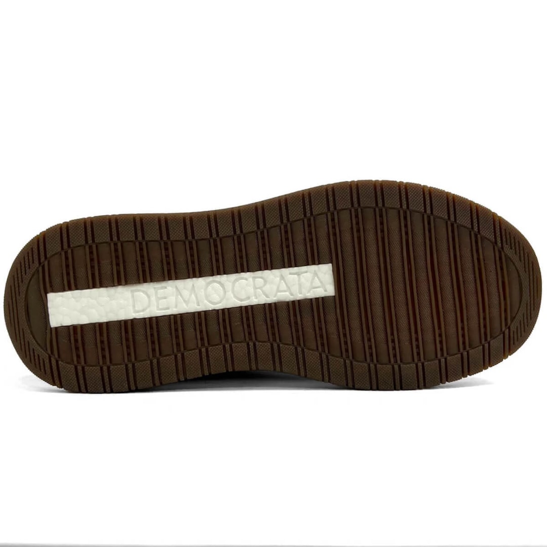 Tênis Democrata Casual Couro 600101 Preto