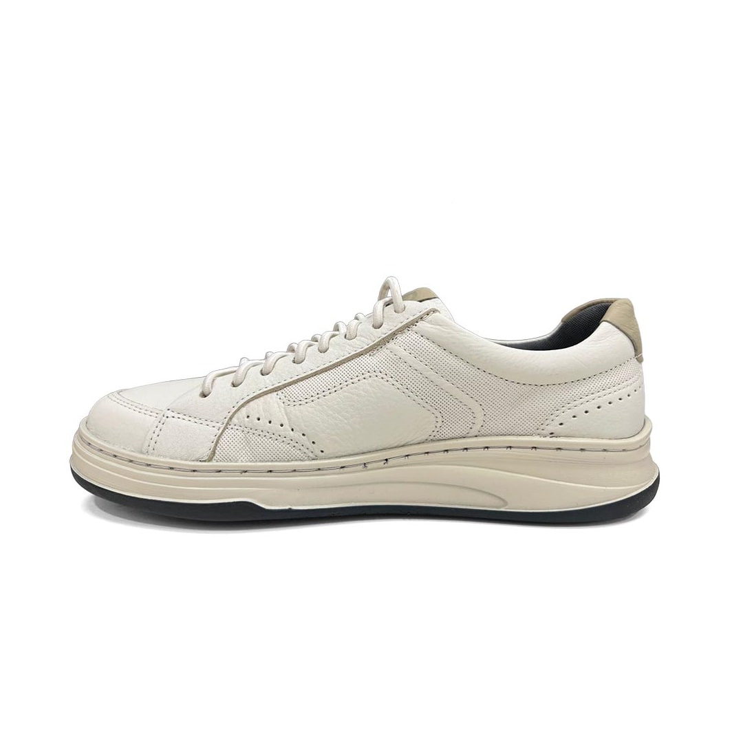 Tênis Democrata Casual Couro Denim Step 640301 Off White Tênis Democrata Casual Couro Denim Step 640301 Off White