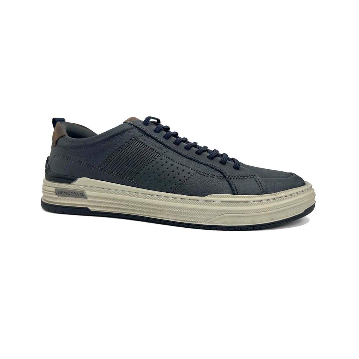 Tênis Democrata Casual Em Couro 240601 Navy Tênis Democrata Casual Em Couro 240601 Navy