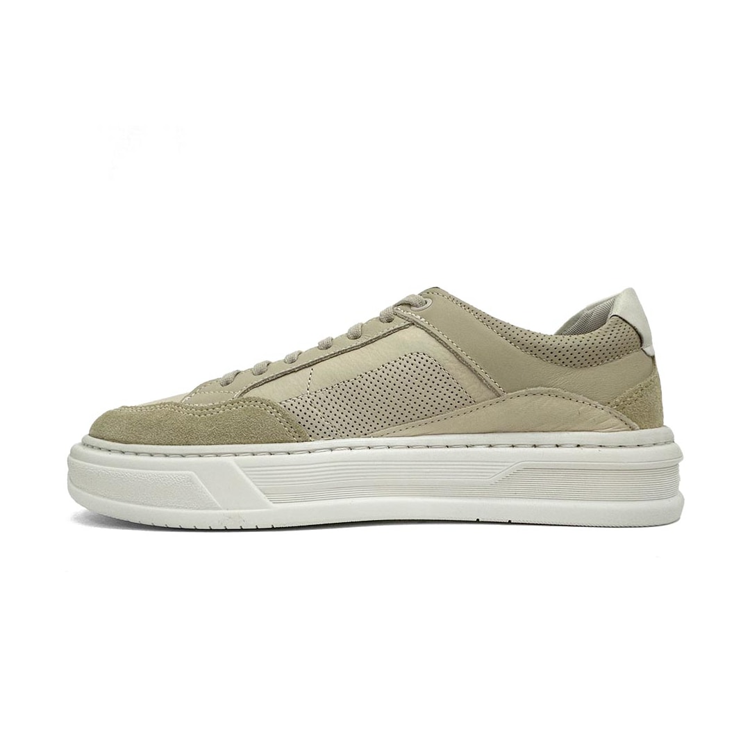 Tenis Democrata Casual Em Couro 240801 Camel