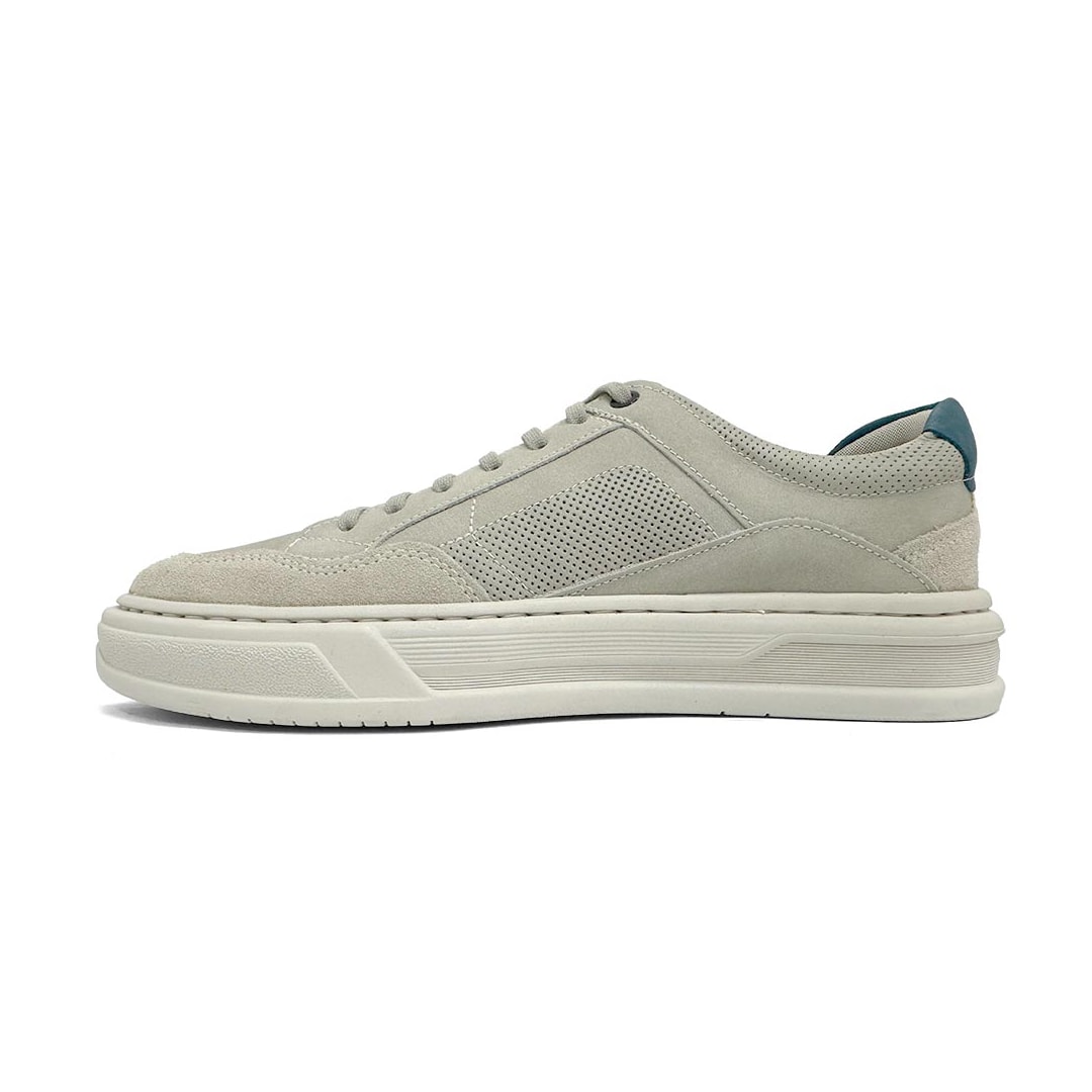 Tênis Democrata Casual Em Couro 240801 Off White